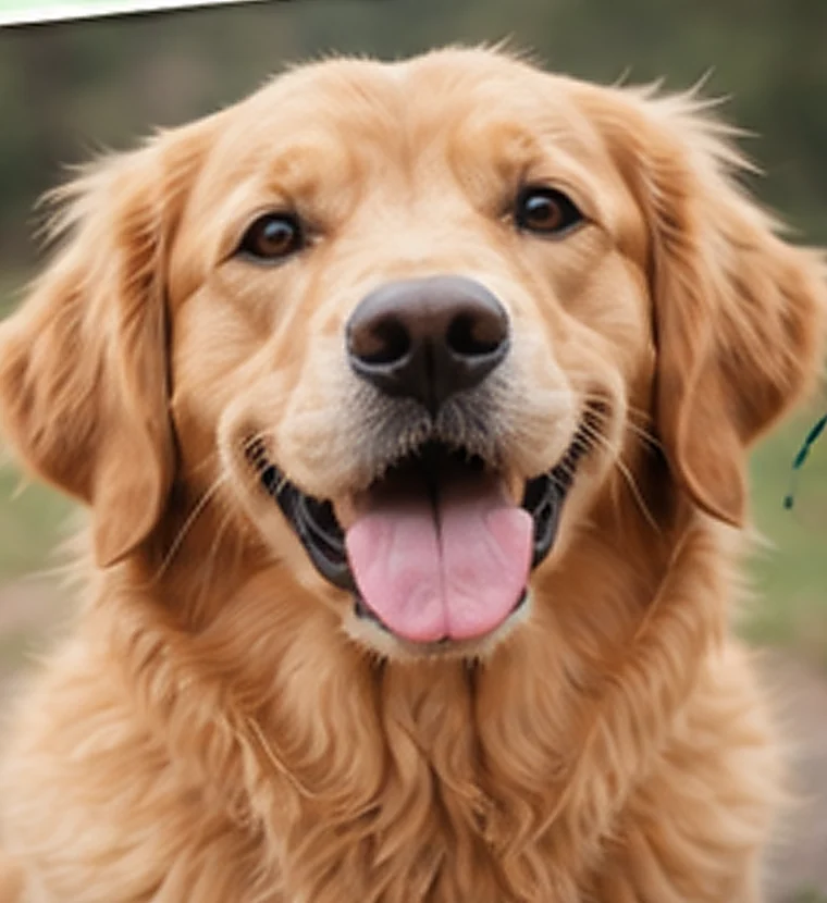 AI-generated example photo of a golden retriever